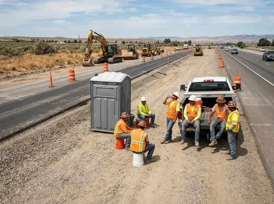 highway-road-construction-crew-007 — frequently asked questions, Porta Potty and Restroom Rentals in Friday Harbor, WA
